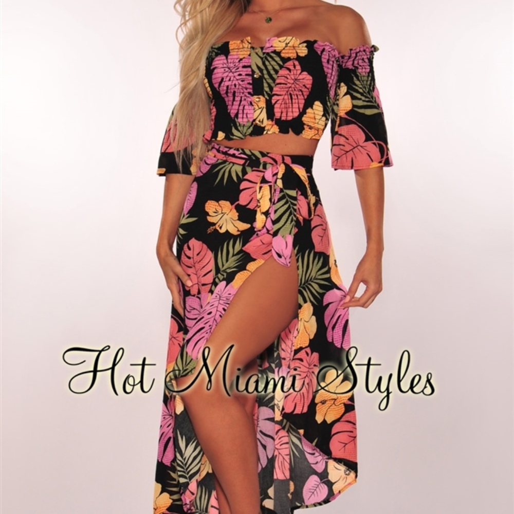 Floral 2 Piece Skirt Set